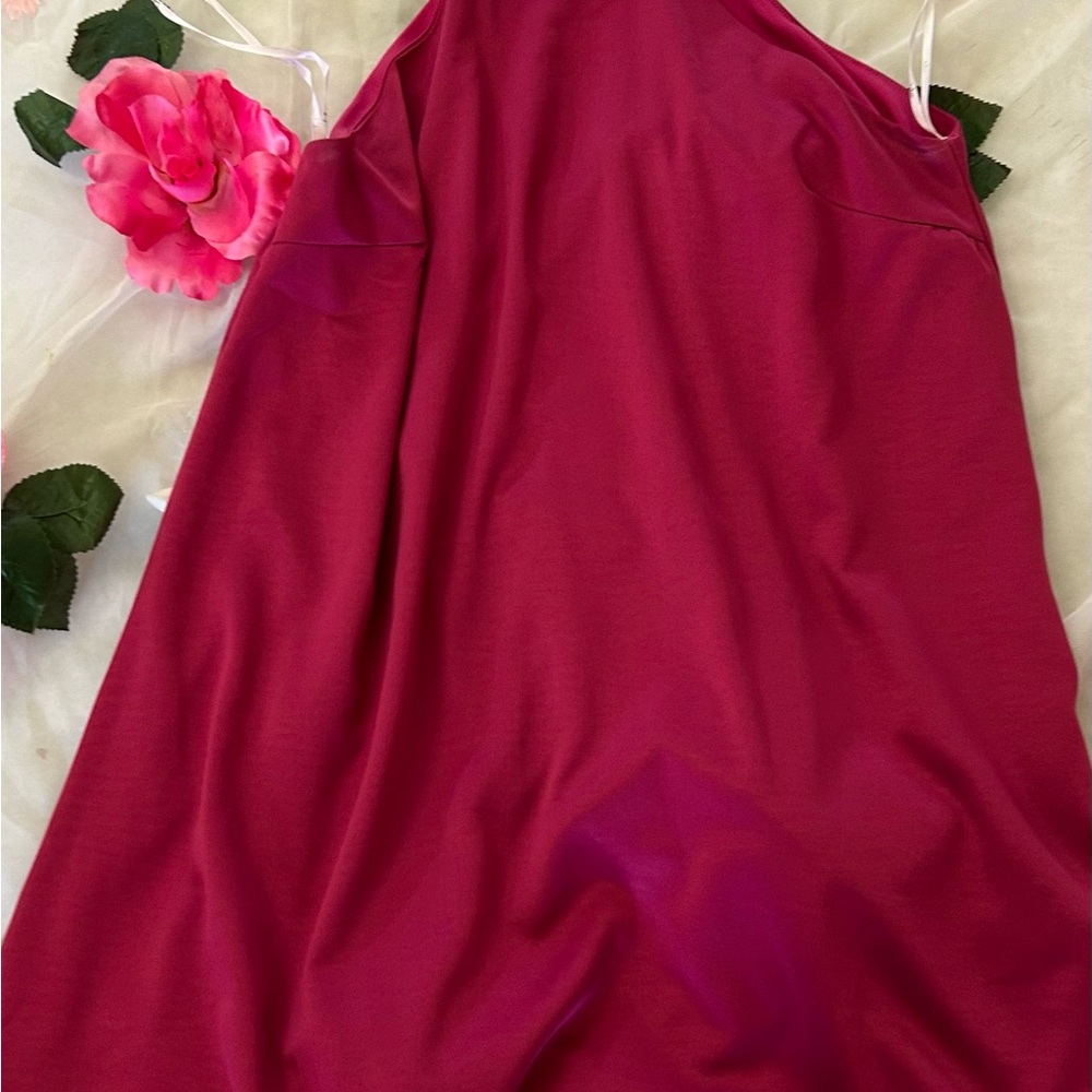 Lulu's Vibrant Pinkish Red Dress